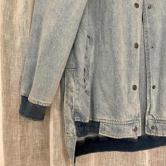Zara Oversized Denim Bomber - Picture 3 of 9
